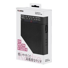 DSP FM AM FM RDR-PA0101BK RIJAPAN 휴대용 라디오 와이드 대응 손쉬운 핸디 휴대용