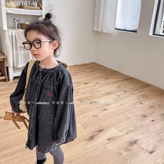 兒童秋裝韓版牛仔外套女童上衣男童開衫