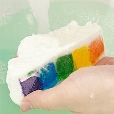 더허브샵 레인보우 버블 배쓰밤 140g 파우더, 블루오션, 1