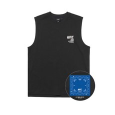 [백화점] UFC SPORT 페이즐리 릴렉스핏 슬리브리스 블랙 U2SLU2310BK 327667