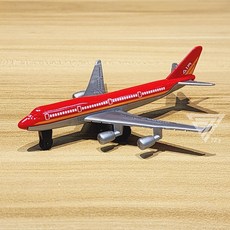 【台灣出貨】仿真精緻合金飛機模型，客機滑翔機玩具，渦輪飛機aircraft客機玩具，兒童小飛機民航機, 客機-紅色, 1個