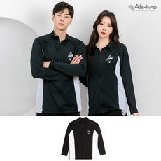 Alstro 配色寬鬆版型拉鍊防曬泳裝外套
