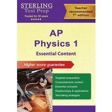 (英文圖書)AP Physics 1 Essential Content: Comprehensive Review for AP Physics 1 Exam 平裝版, Sterling Test Prep, 英文