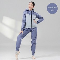 여성 땀복 발레 전신워머 점프수트 스포츠 댄스