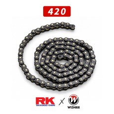 RK BL420 MRU 110L/120L 油封鏈條 黑金, 1個, 110L