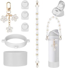 아마존평점4.5+ 미국출고 150364 Mity rain Owala 오와라 FreeSip용 화이트 709.8ml(24온스) 물병 교체 부품 세트 - 교체용 상단 뚜껑 개스킷 스, 709.8ml(24온스) 화이트