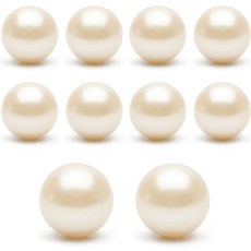 진주단추 14mm 터널형 진주알 진주콩 액세서리부자재, 1팩, 진주터널단추14mm(아이10개)