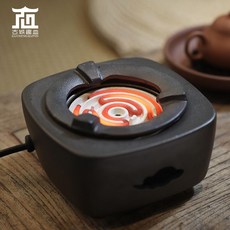 야외 전기 곤로 스토브 캠핑 화로 핫플레이트, 블랙 전기 곤로   600w(주전자 별매)