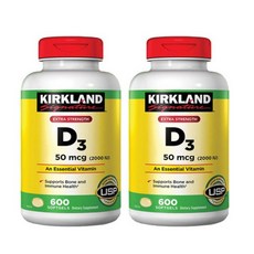 Kirkland 비타민 D3 2000 (600소프트젤), 600정, 2개