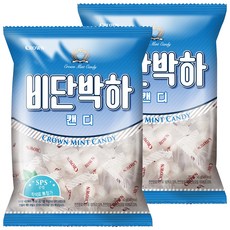 크라운 비단박하캔디, 140g, 2개