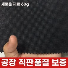 방수 내마모성 접착형 가구교체 소파부직포 블랙, 1개, E. 검정색 60g 폭 1.6m x 길이 1m