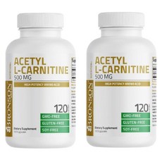 브론슨 아세틸 L 엘 카르티닌 카르니틴 500mg 120정 2개