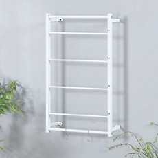 벽 리본걸이 포장지 거치대 걸이대 선반 진열대 꽃집 행거, 1개, 화이트 실버 40x67 리본 스탠드