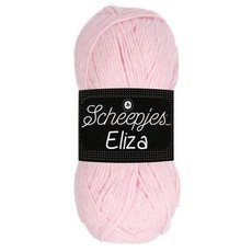 Scheepjes Eliza Yarn 100 g (3.5 oz) – Shade 201 Bouncy Ball Green/Yellow Polyester US 8 (5 mm), 227 Baby Pink