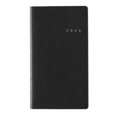 NOLTYリスティ1 2026年皮革效率手冊 商務行程規劃記事本, 黑色, 1個