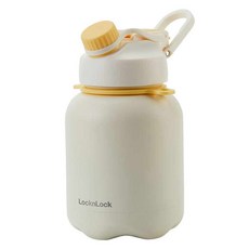 락앤락 대용량 벨리 보온 텀블러 스트랩 포함, 구스 옐로, 1개, 900ml