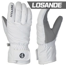 로잔데 스키장갑, 남성 1302-화이트 L, 1개