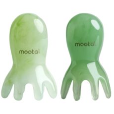 무탈 두피괄사 머리 승모근 지압 마사지기 1+1, 그린1개 + 딥그린1개, 2개