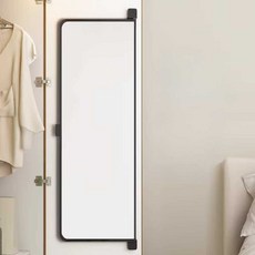 회전 전신거울 접이식 벽걸이 옷장 인출식 조립식, 100x30cm 딥스페이스 블랙