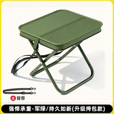 摺疊椅 加厚靠背 便攜小椅子 戶外釣魚凳 軍訓休息椅 火車露營折疊凳 精工耐用休閒椅+升級款軍綠【1個裝】贈送肩帶+默認尺碼, 升級款軍綠【1個裝】贈送肩帶:默認尺碼, 1件