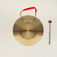 징 꽹과리 황동 국악기 세트 미니 소형 공연 연주, 1개, 32cm 두꺼운형