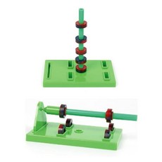 자기력수업 떠있는 자석블럭 실험키트 자석놀이교구 자석성질수업용 자기부상조명, 2개