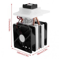 12V 반도체 냉동 열전 펠티어 공기 제습 시스템 부품, [01] Black, 1개
