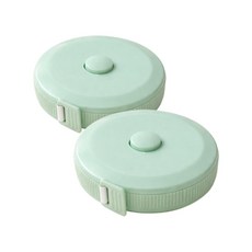 헬로제인 휴대용 피팅 미니 줄자 민트 2m, 2개