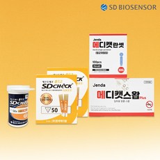 SD체크골드2 혈당시험지 2박스 100매+침100+알콜솜100, 1개, 1세트