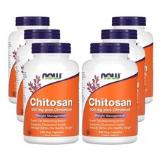 나우푸드 키토산 플러스 크로뮴 500mg 240베지캡슐, 240정, 6개