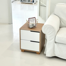 [국내제작 완제품배송 무료배송] 윈썸 베이 400 기본형 서랍장, 메이플화이트, 2단