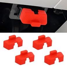 Wuyaoyao 4피스 자동차 OBD2 진단 커넥터 캡 실리콘 OBD 포트 뚜껑 방수 방진 차량 OBDII 프로텍터 커버 내부 소켓 범용 액세서리 (퍼플) 309711 8, 레드