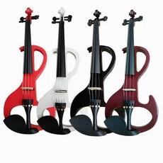 전자 바이올린 사일런트 초보자용 일렉트릭 레슨용 무소음, 1개, 스타일 A 1/2 커피블랙, 기본 모델명/품번