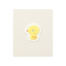 퀼트스타 귀여운 병아리 봉제식 와펜, 1개, 옐로우