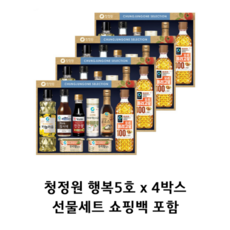 청정원 행복5호 선물세트 뜻깊은 감사 마음의 선물, 4개
