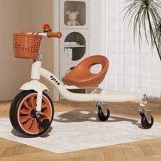 어린이 세발자전거 드리프트카 비행기 유치원 장난감 자전거 아기 유모차, 커피 드리프트카/사일런트 휠