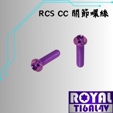 ROYAL 鈦合金螺絲 M6*20SF RCScc關節螺絲 64鈦螺絲 出貨附發票 四色可選, 皇家紫, 1個