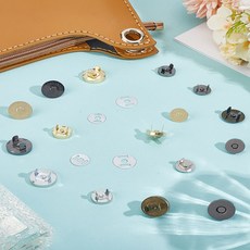 32개 지갑 핸드백용 철제 자석 버튼 잠금장치 8종 다양한 색상 14~18mm, 혼합색