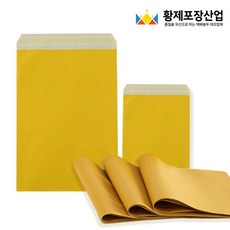 택배봉투 HDPE 고급 색상, 100매, 겨자색