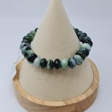 海苔色濃飄花 9.8mm 天然翡翠手串 A5082008A1 A3, 詳見包裝