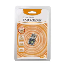 Creacube USB 와이파이 어댑터 듀얼 밴드 이더넷 PC 랜 동글 무료 드라이버용 리시버 5G 600M, 02 No Antenna