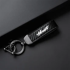혼다 CB600F CB599 호넷 액세서리 고급 가죽 오토바이 키 체인 홀더 열쇠, [01] Black, 1