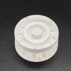 멀티 컬러 LP 일렉트릭 기타 볼륨 톤 손잡이 탑 햇 스트레이트 기타 속도 조절 손잡이 아크릴 100 개, [29] B White With GD