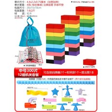 도미노 1000조각 대회 블록 교육 노인 활동 단체 집중력 퍼즐, 중형 300장+트랩 20개+코더 2개+보관백+앨범 36
