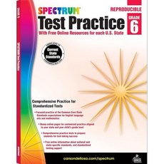 Spectrum Test Practice Grade 6 : With Free Online Resources for each U.S. State