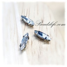 비즈라이프 3*11mm 뽀트 캡보석 30개, 1봉, 크리스탈