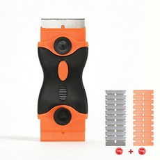 LXU 기스방지 듀얼날 스크래퍼 스티커제거기 인덕션 청소 껌칼 헤라, 1세트