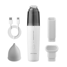 애프터홈 차량용 미니청소기 무선 핸디 소형청소기 책상 창틀 키보드 청소, 화이트, AF-mini05-W