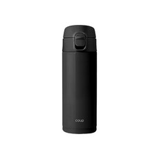 COUP 스테인레스 원터치 텀블러, 블랙, 350ml, 1개 블랙, 350ml, 1개