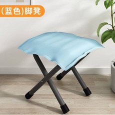 摺疊躺椅，三段式調整，附收納袋，可坐可臥, 藍色加固加厚款+凳子+可折疊